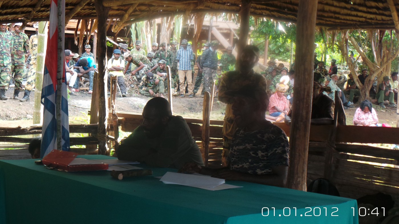 Suasana Sidang KLB Komando Militer West Papua di Vanimo